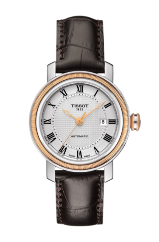 Tissot Bridgeport Automatic 29 Stainless Steel / Rose Gold PVD / Silver / Bracelet